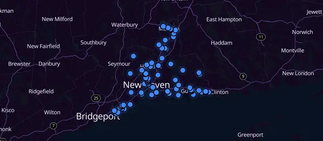 A.A. meetings in South Central Connecticut Planning Region, Connecticut