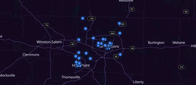 A.A. meetings in Guilford County, North Carolina