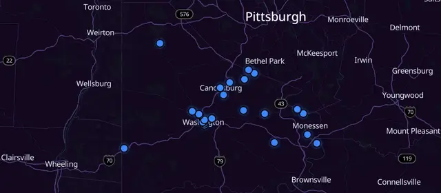 A.A. meetings in Washington County, Pennsylvania