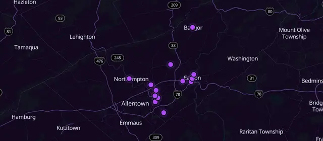 N.A. meetings in Northampton County, Pennsylvania