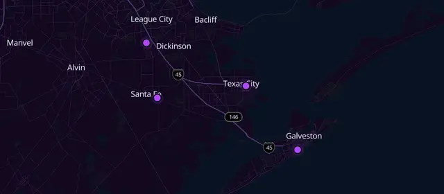 N.A. meetings in Galveston County, Texas