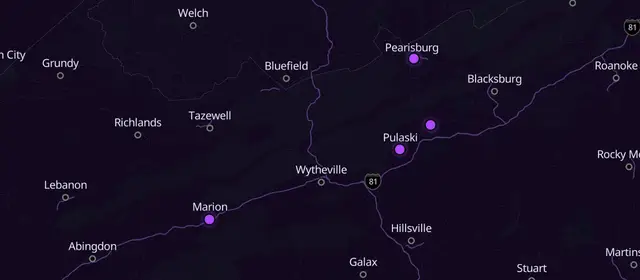 N.A. meetings in Pulaski County, Virginia