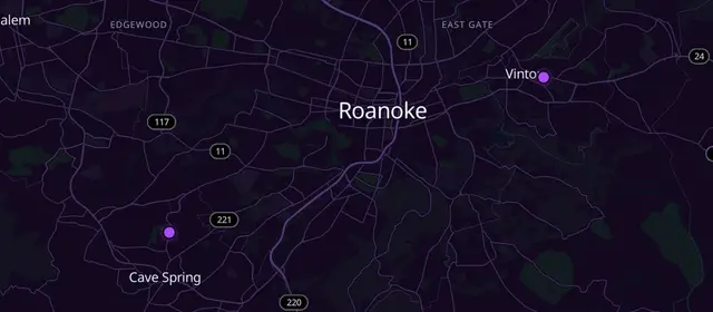 N.A. meetings in Roanoke County, Virginia